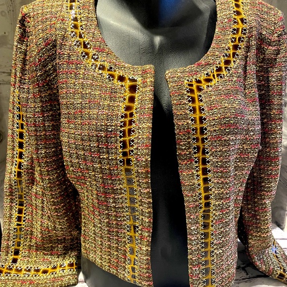 St John Couture Knit Tweed Jacket 
